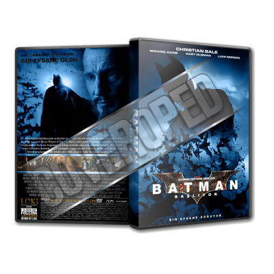 Batman Trilogy 2005 - 2008 - 2012 Box Set Türkçe Dvd Cover Tasarımları